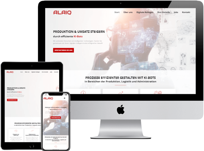 Webdesign Referenz Softwareentwickler ALAIQ